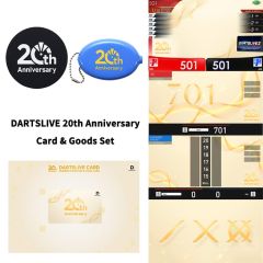 (限定) DARTSLIVE 20周年纪念卡片与周边商品套组