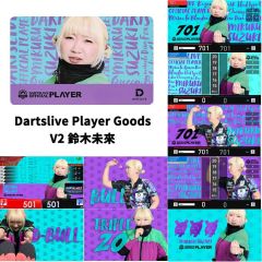 (限定)"DARTSLIVE" PLAYER GOODS V2 鈴木未來 (Mikuru Suzuki) 选手款 卡片 Card