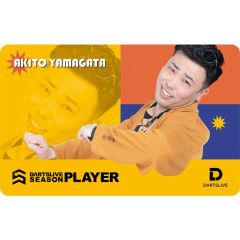 (限定) DARTSLIVE PLAYER GOODS V3 山形明人 (Akito Yamagata) 第三代选手卡片 Card