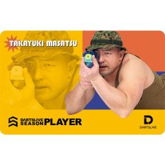 (限定) DARTSLIVE PLAYER GOODS V3 正津貴之 (Takayuki Masatsu) 第三代选手卡片 Card