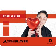 (限定) DARTSLIVE PLAYER GOODS V3 鈴木徹 (Toru Suzuki) 第三代选手卡片 Card