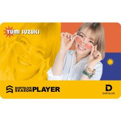 (限定) DARTSLIVE PLAYER GOODS V3 鈴木優美 (Yumi Suzuki) 第三代选手卡片 Card