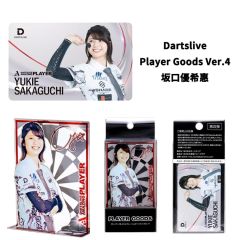 (限定) DARTSLIVE PLAYER GOODS V4 坂口優希惠 (Yukie Sakaguchi) 选手款 [卡片及金属立牌]