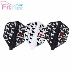 "Fit Flight" COSMO DARTS Printed Series I LOVE DOGS MIX [Standard/Shape]-Shape