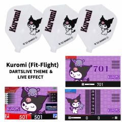"限定" Fit Flight Sanrio 三丽鸥 characters Flight with DARTSLIVE 桌布 ＆ LIVE EFFECT - Kuromi