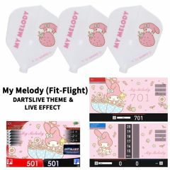 "限定" Fit Flight Sanrio 三丽鸥 characters Flight with DARTSLIVE 桌布 ＆ LIVE EFFECT - My Melody