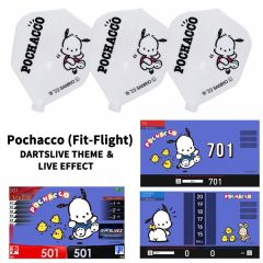 "限定" Fit Flight Sanrio 三丽鸥 characters Flight with DARTSLIVE 桌布 ＆ LIVE EFFECT - Pochacco