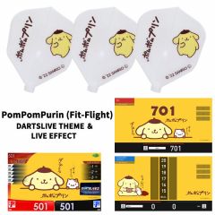 "限定" Fit Flight Sanrio 三丽鸥 characters Flight with DARTSLIVE 桌布 ＆ LIVE EFFECT - PomPomPurin