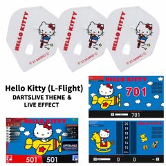 "限定" Flight-L Sanrio 三丽鸥 characters Flight with DARTSLIVE 桌布 ＆ LIVE EFFECT - Hello Kitty