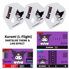"限定" Flight-L Sanrio 三丽鸥 characters Flight with DARTSLIVE 桌布 ＆ LIVE EFFECT - Kuromi