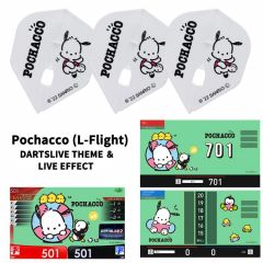 "限定" Flight-L Sanrio 三丽鸥 characters Flight with DARTSLIVE 桌布 ＆ LIVE EFFECT - Pochacco